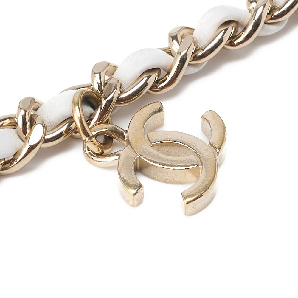 CHANEL Shoulder Bag, Matelasse Coco Mark, Chain Shoulder, Tweed, Gold, Gold-Tone Hardware, Pre-Owned - Vintage La Charme