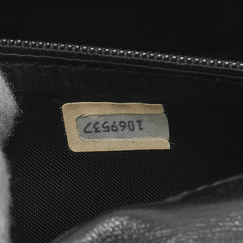 CHANEL Chain Shoulder Bag, Coco Mark, Full Flap Push Lock, Lambskin, Black, Gold-Tone Hardware, Pre-Owned - Vintage La Charme