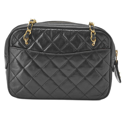 CHANEL Shoulder Tote Bag Matelasse Lambskin Black Gold-Tone Hardware Pre-Owned - Vintage La Charme