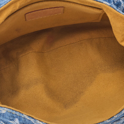 Louis Vuitton Shoulder Bag, Monogram Denim, Mini Preeti, Fuchsia, Gold-Tone Hardware, Pre-Owned - Vintage La Charme