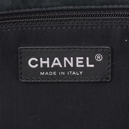 CHANEL Shoulder Tote Bag Matelasse Sparkle Leather Black Silver-Tone Hardware Pre-Owned - Vintage La Charme