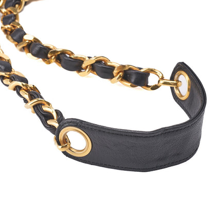 CHANEL Shoulder Bag Coco Drawstring Type Lambskin Black Gold-Tone Hardware Pre-Owned - Vintage La Charme