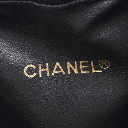 CHANEL Shoulder Bag Coco Drawstring Type Lambskin Black Gold-Tone Hardware Pre-Owned - Vintage La Charme