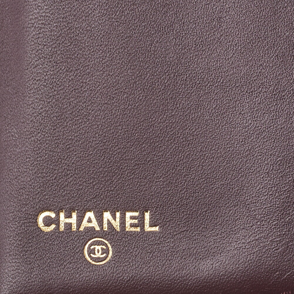 CHANEL Tri-Fold Wallet, Matelasse, Caviar Skin, Black, Gold-Tone Hardware, Pre-Owned - Vintage La Charme