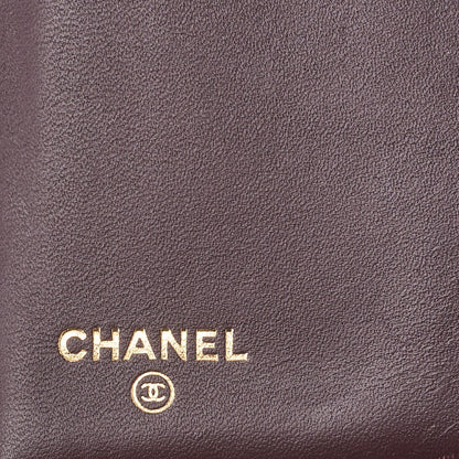 CHANEL Tri-Fold Wallet, Matelasse, Caviar Skin, Black, Gold-Tone Hardware, Pre-Owned - Vintage La Charme