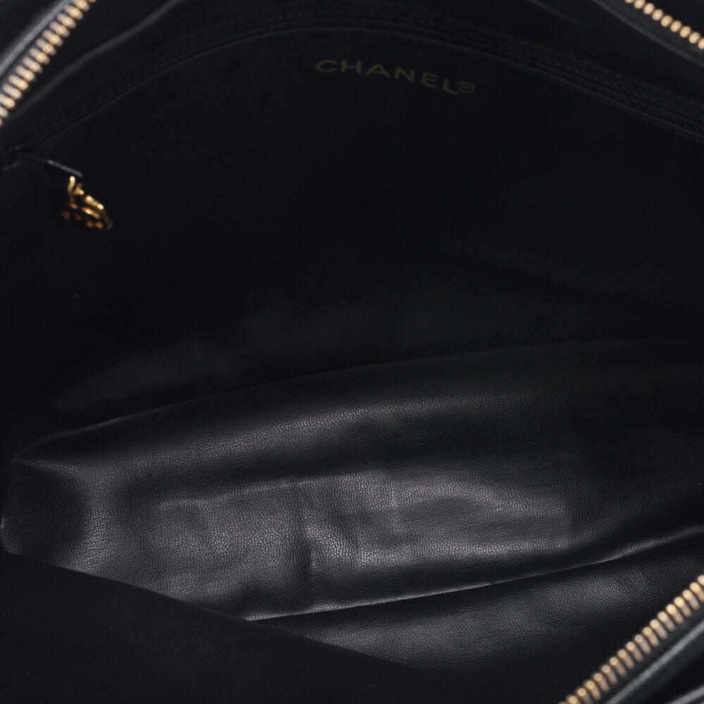 CHANEL Shoulder Bag, V Stitch Ball Charm, Chain Shoulder, Lambskin, Black, Gold-Tone Hardware, Pre-Owned - Vintage La Charme