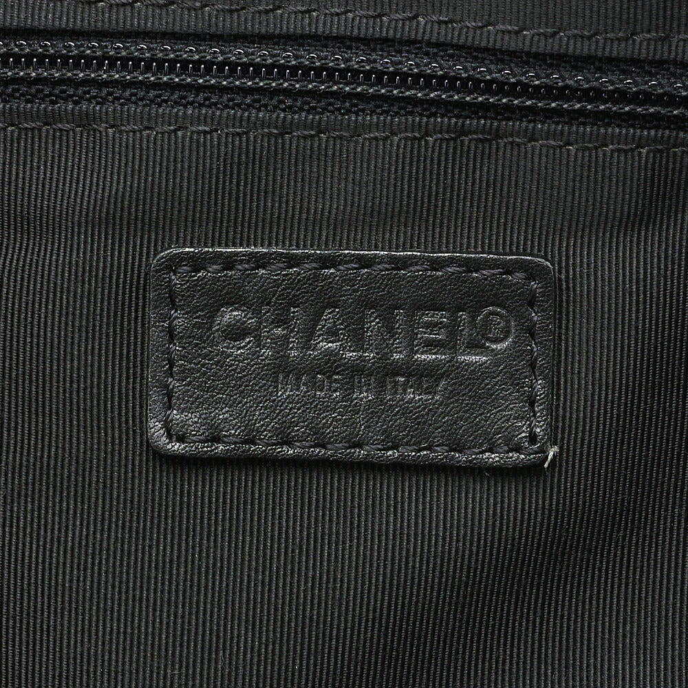CHANEL Tote Bag, Coco Mark Wild Stitch, Calfskin, Black, Silver-Tone Hardware, Pre-Owned - Vintage La Charme