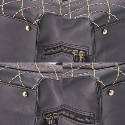 CHANEL Tote Bag, Coco Mark Wild Stitch, Calfskin, Black, Silver-Tone Hardware, Pre-Owned - Vintage La Charme