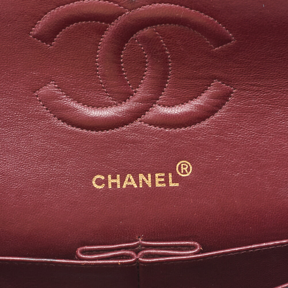 CHANEL Shoulder Bag Matelasse Double Flap Lambskin Black Gold-Tone Hardware Pre-Owned - Vintage La Charme