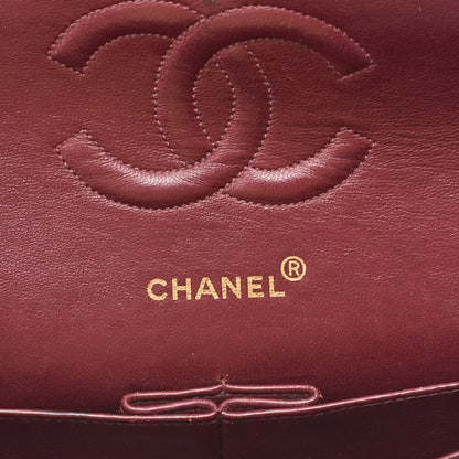 CHANEL Shoulder Bag Matelasse Double Flap Lambskin Black Gold-Tone Hardware Pre-Owned - Vintage La Charme