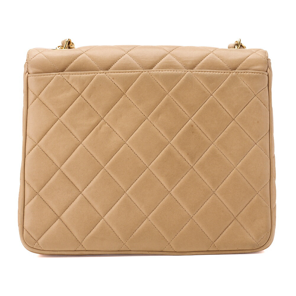 Chanel Shoulder Tote Bag Matelasse Lambskin Beige Gold-Tone Hardware Pre-Owned - Vintage La Charme