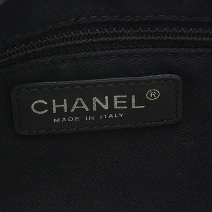 CHANEL Shoulder Bag Matelasse Coco Mark Patchwork Silicone Black Silver-Tone Hardware Pre-Owned - Vintage La Charme