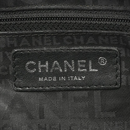 CHANEL Shoulder Bag, Chocolate Bar Logo, Caviar Skin, Black, Silver-Tone Hardware, Pre-Owned - Vintage La Charme