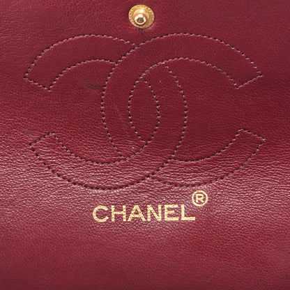 Chanel Shoulder Bag Matelasse Double Flap Lambskin Black Gold-Tone Hardware Pre-Owned - Vintage La Charme