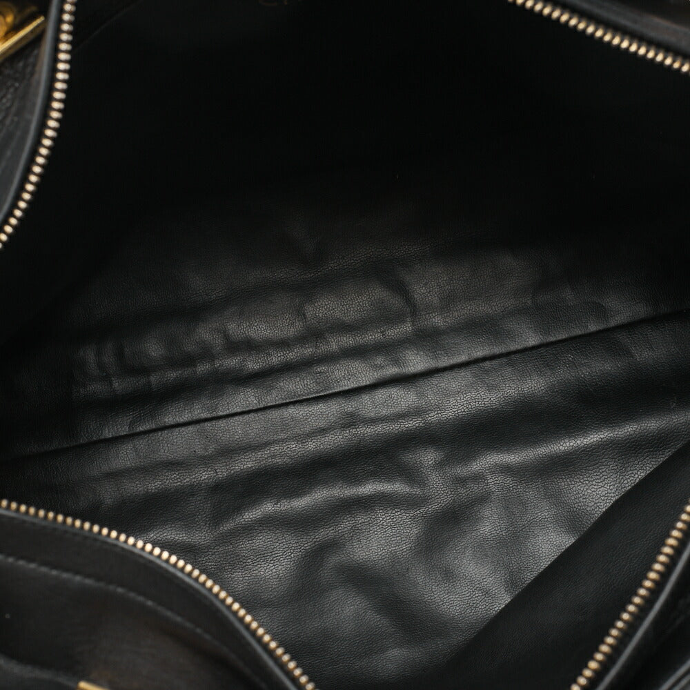 CHANEL Shoulder Tote Bag Matelasse Lambskin Black Gold-Tone Hardware Pre-Owned - Vintage La Charme