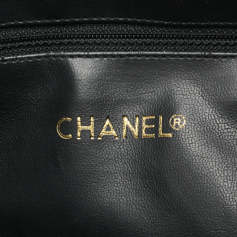 CHANEL Shoulder Tote Bag Matelasse Lambskin Black Gold-Tone Hardware Pre-Owned - Vintage La Charme