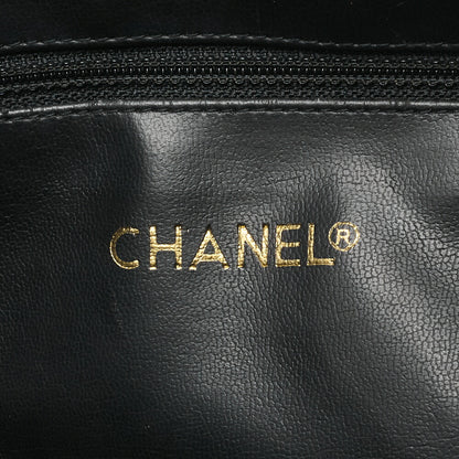 CHANEL Shoulder Tote Bag Matelasse Lambskin Black Gold-Tone Hardware Pre-Owned - Vintage La Charme