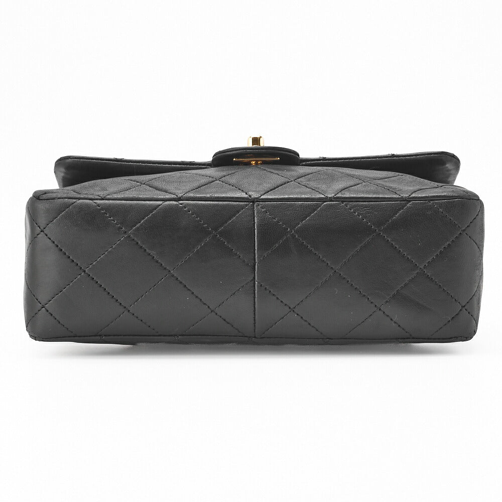 CHANEL Shoulder Bag Mini Matelasse Lambskin Black Gold-Tone Hardware Pre-Owned - Vintage La Charme