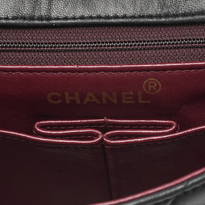 CHANEL Shoulder Bag Mini Matelasse Lambskin Black Gold-Tone Hardware Pre-Owned - Vintage La Charme