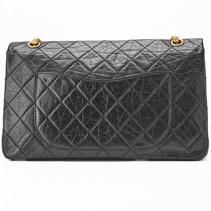 CHANEL Shoulder Bag, Deca Matelasse, Turn Lock, Vintage Calf Leather, Black, Gold-Tone Hardware, Pre-Owned - Vintage La Charme