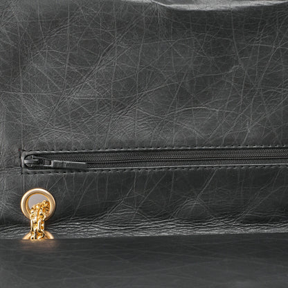 CHANEL Shoulder Bag, Deca Matelasse, Turn Lock, Vintage Calf Leather, Black, Gold-Tone Hardware, Pre-Owned - Vintage La Charme