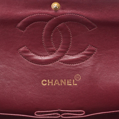 CHANEL Shoulder Bag Matelasse Double Flap Lambskin Black Gold-Tone Hardware Pre-Owned - Vintage La Charme