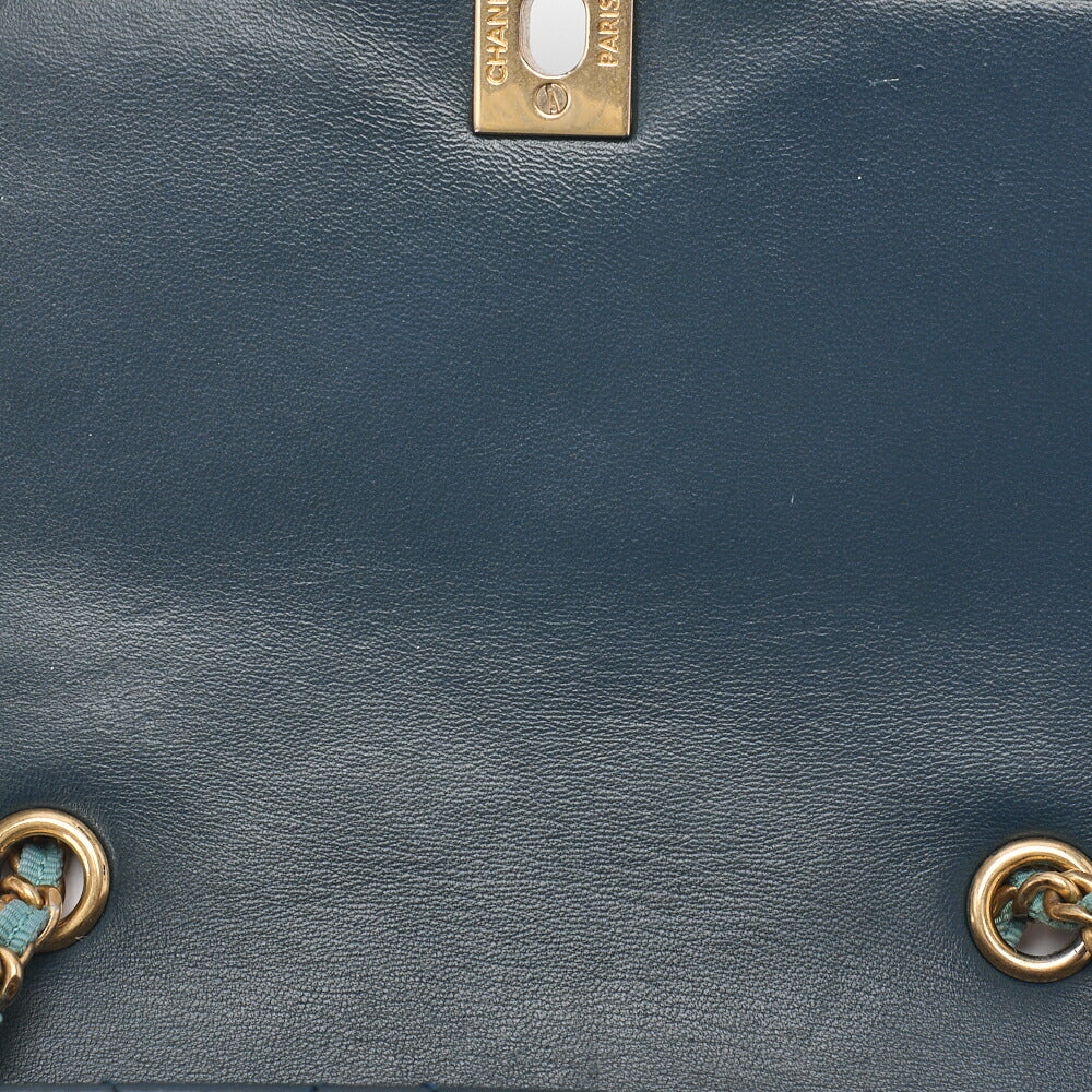 CHANEL Mini Shoulder Bag Matelasse Turn Lock Lambskin Bicolor Gold-Tone Hardware Pre-Owned - Vintage La Charme