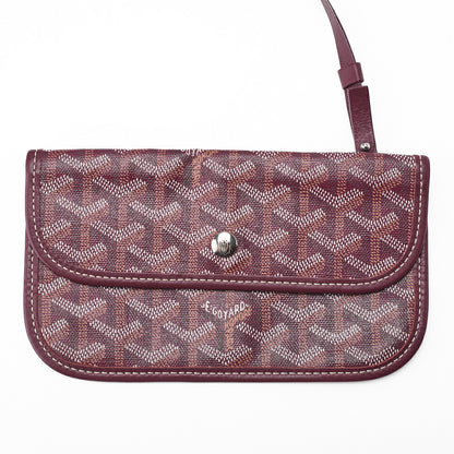 Goyard Saint Louis PM Tote Bag Coated Canvas Bordeaux Silver-Tone Hardware Pre-Owned - Vintage La Charme