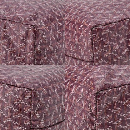 Goyard Saint Louis PM Tote Bag Coated Canvas Bordeaux Silver-Tone Hardware Pre-Owned - Vintage La Charme