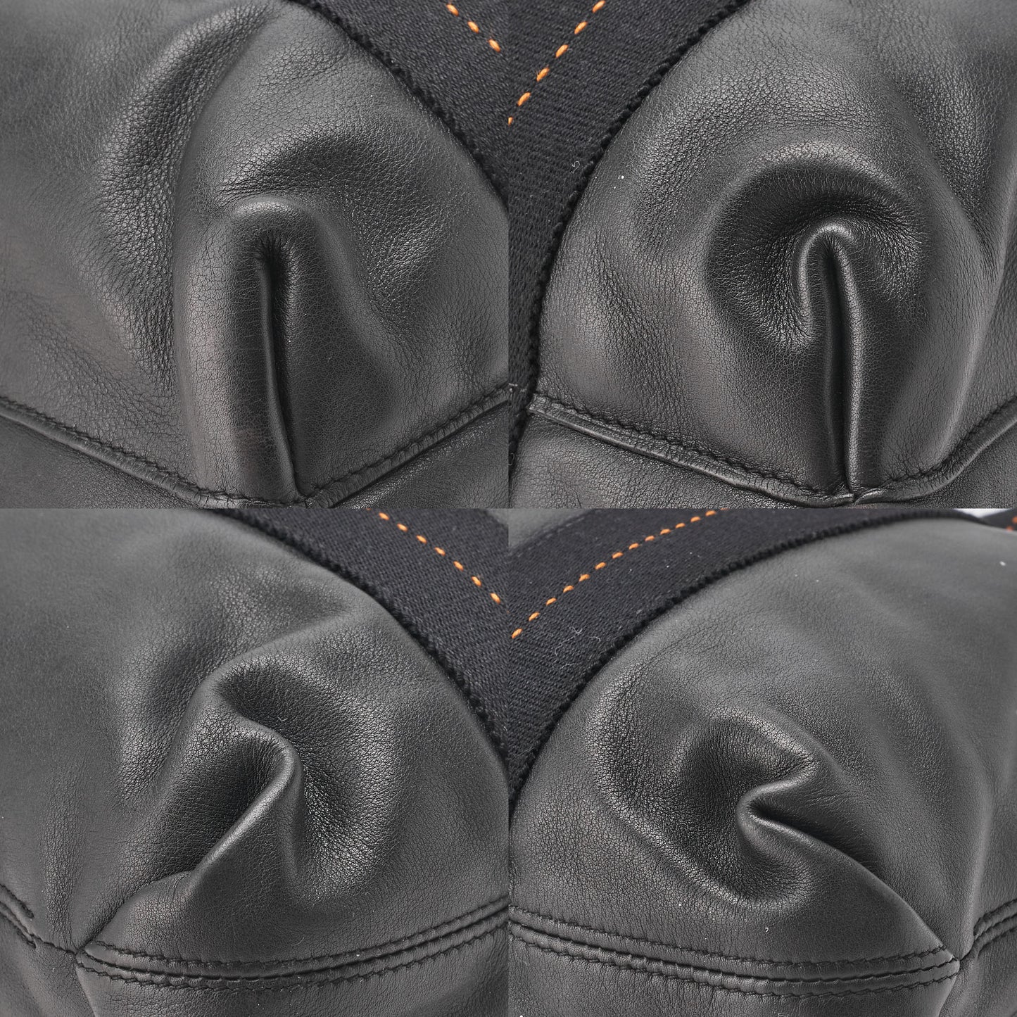 HERMES Caravan Horizontal MM 2WAY Tote Bag Vodelma Black Silver-Tone Hardware Pre-Owned - Vintage La Charme