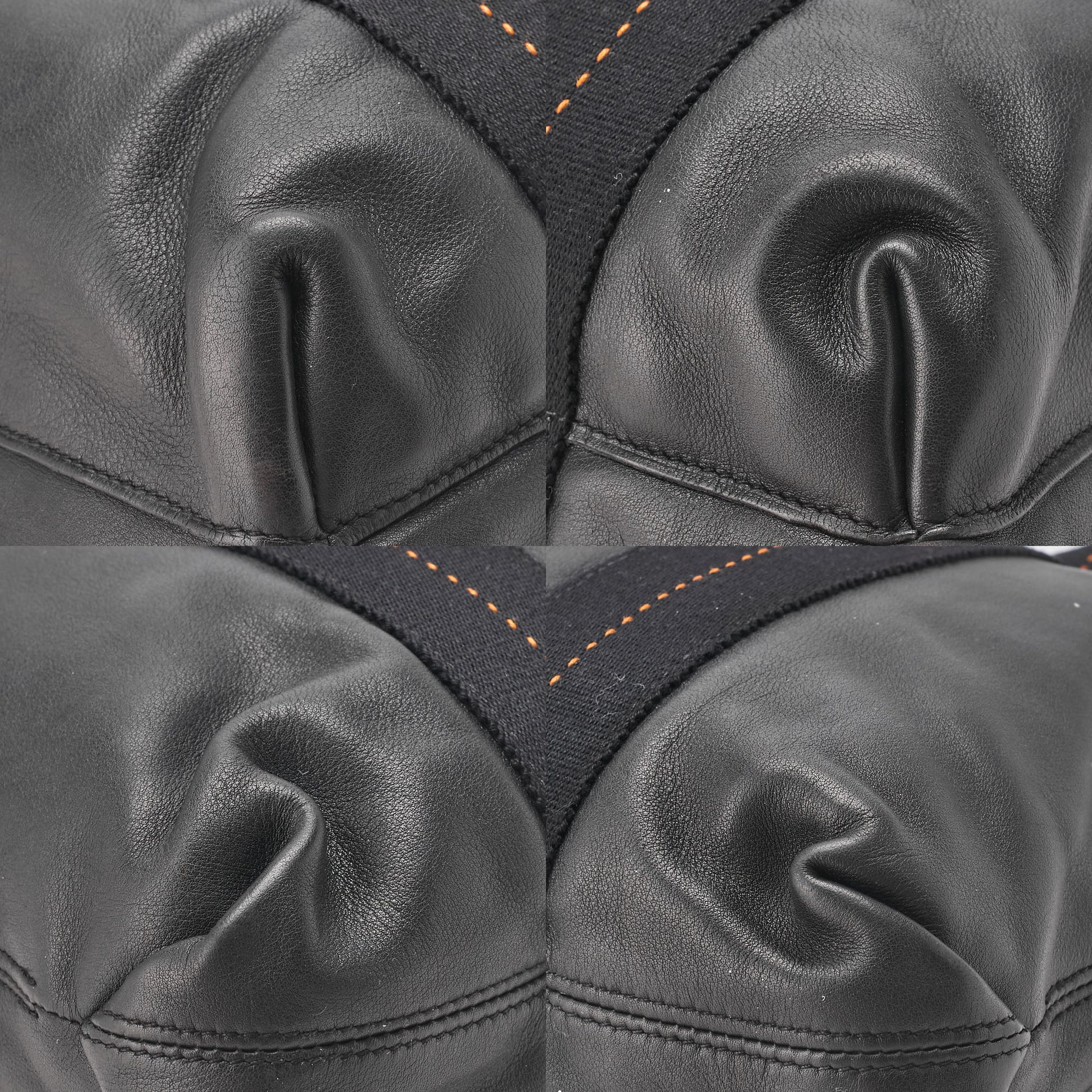 HERMES Caravan Horizontal MM 2WAY Tote Bag Vodelma Black Silver-Tone Hardware Pre-Owned - Vintage La Charme