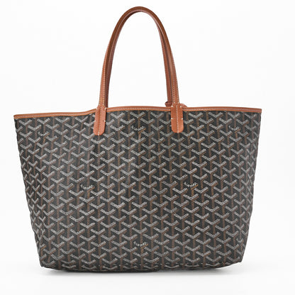 Goyard Saint Louis PM Tote Bag, Coated Canvas, Black, Silver-Tone Hardware, Pre-Owned - Vintage La Charme