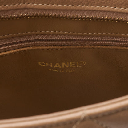 CHANEL Tote Bag, Matelasse Reprint, Caviar Skin, Beige, Gold-Tone Hardware, Pre-Owned - Vintage La Charme