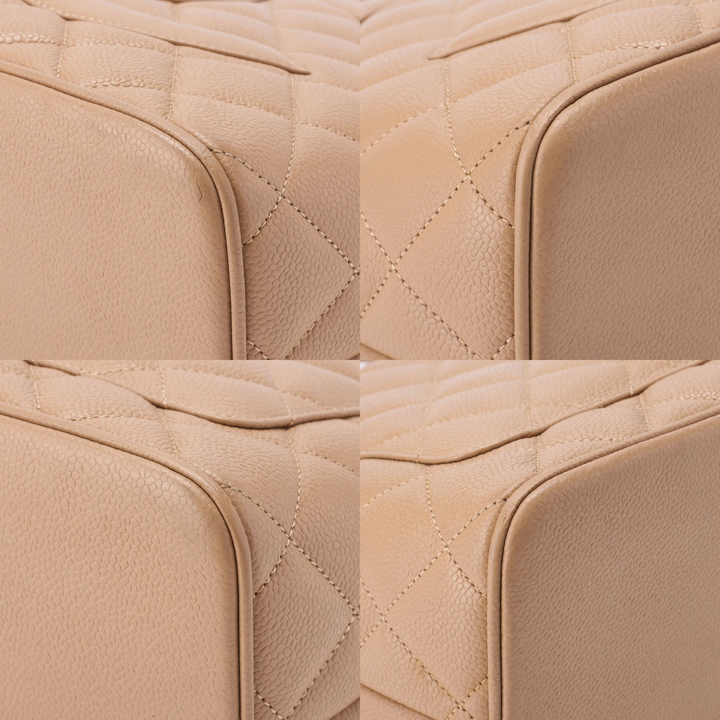 CHANEL Tote Bag, Matelasse Reprint, Caviar Skin, Beige, Gold-Tone Hardware, Pre-Owned - Vintage La Charme