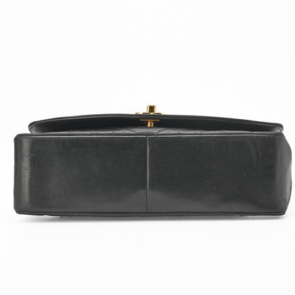 CHANEL Shoulder Tote Bag Matelasse Lambskin Black Gold-Tone Hardware Pre-Owned - Vintage La Charme