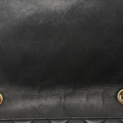 CHANEL Shoulder Tote Bag Matelasse Lambskin Black Gold-Tone Hardware Pre-Owned - Vintage La Charme