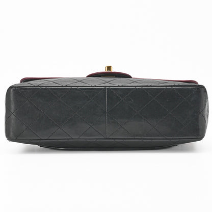 CHANEL Chain Shoulder Bag Matelasse Lambskin Bicolor Black Red Gold-Tone Hardware Pre-Owned - Vintage La Charme