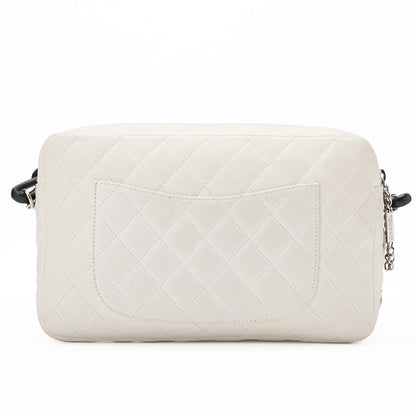 CHANEL Shoulder Bag Matelasse Calfskin Python White Silver-Tone Hardware Pre-Owned - Vintage La Charme