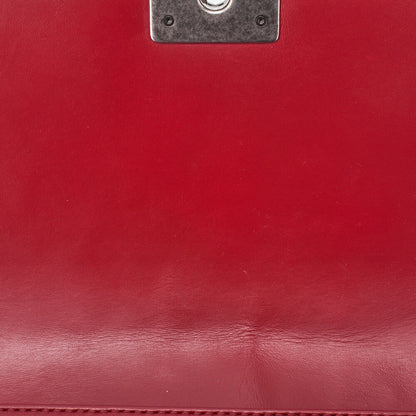 Chanel Shoulder Bag, Braided Design, Chain Shoulder, Lambskin, Red, Silver-Tone Hardware, Pre-Owned - Vintage La Charme