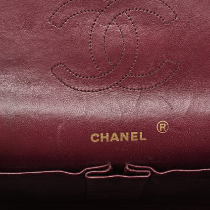 CHANEL Shoulder Bag Matelasse Double Flap Lambskin Black Gold-Tone Hardware Pre-Owned - Vintage La Charme