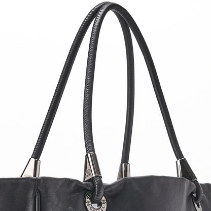 CHANEL Large Tote Bag Camellia Line Lambskin Black Silver-Tone Hardware Pre-Owned - Vintage La Charme