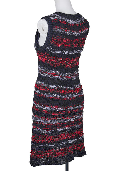Chanel Sleeveless Dress, Coco Button, Multicolor, Cotton Blend, Pre-Owned - Vintage La Charme