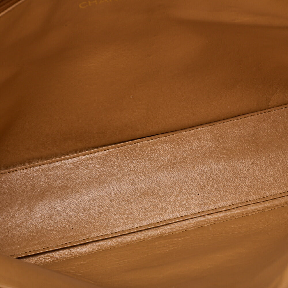 CHANEL Shoulder Bag Tote Bag Matelasse Ostrich Beige Gold-Tone Hardware Pre-Owned - Vintage La Charme