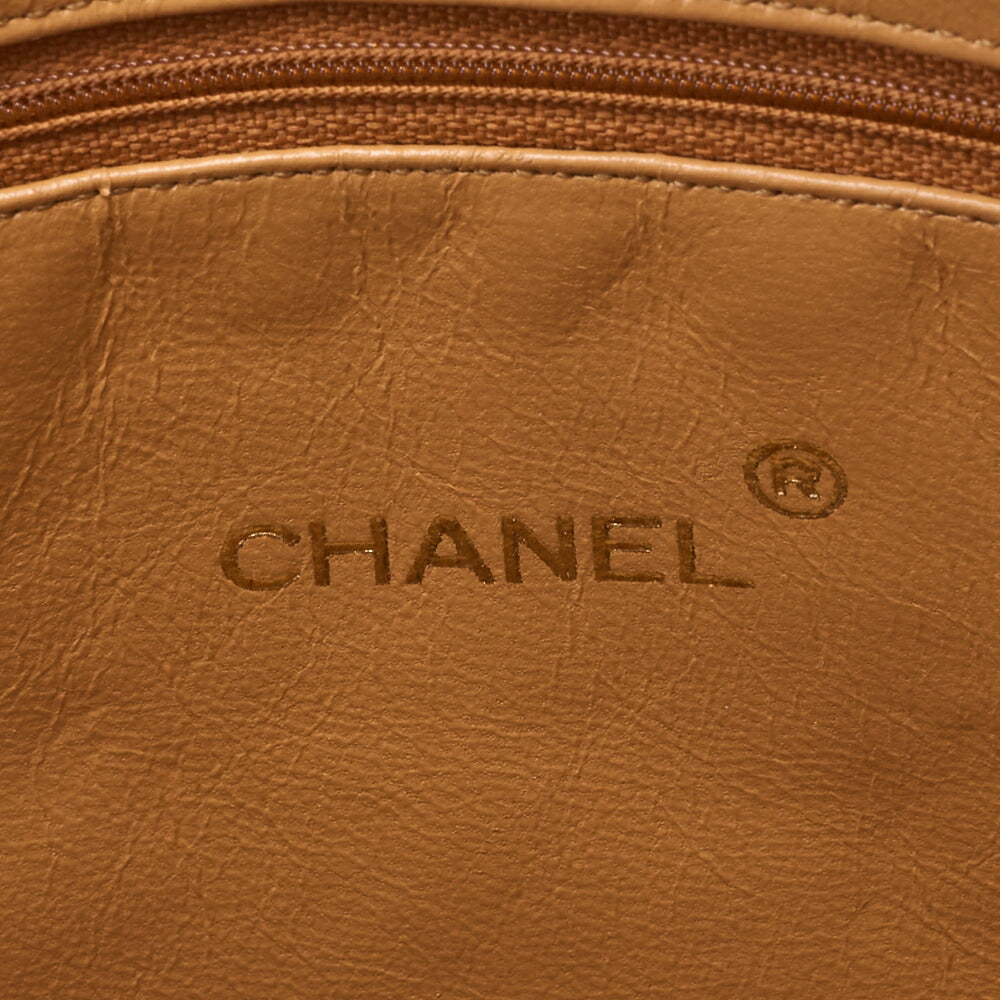 CHANEL Shoulder Bag Tote Bag Matelasse Ostrich Beige Gold-Tone Hardware Pre-Owned - Vintage La Charme
