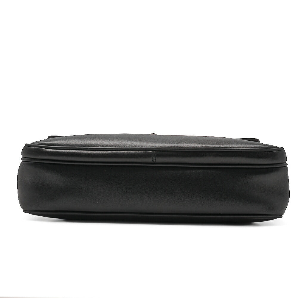 Chanel Shoulder Bag, Outside Flap, Double Chain Shoulder, Lambskin, Black, Gold-Tone Hardware, Pre-Owned - Vintage La Charme