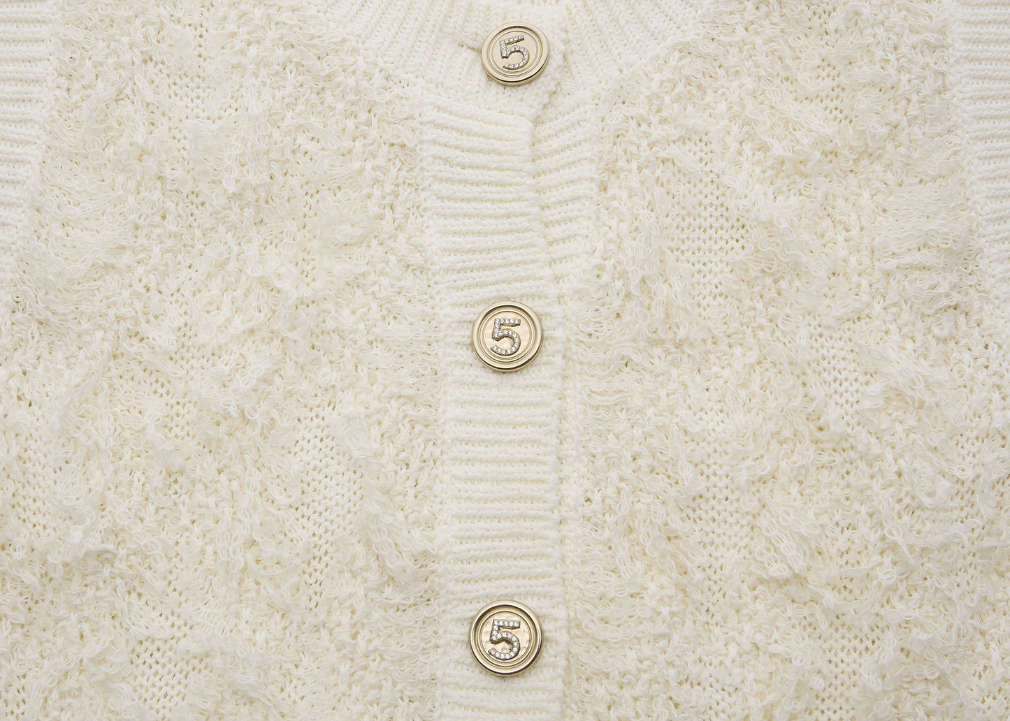 CHANEL Knitted Vest, Camisole, Cotton Blend, Ivory, Gold-Tone Hardware, Pre-Owned - Vintage La Charme