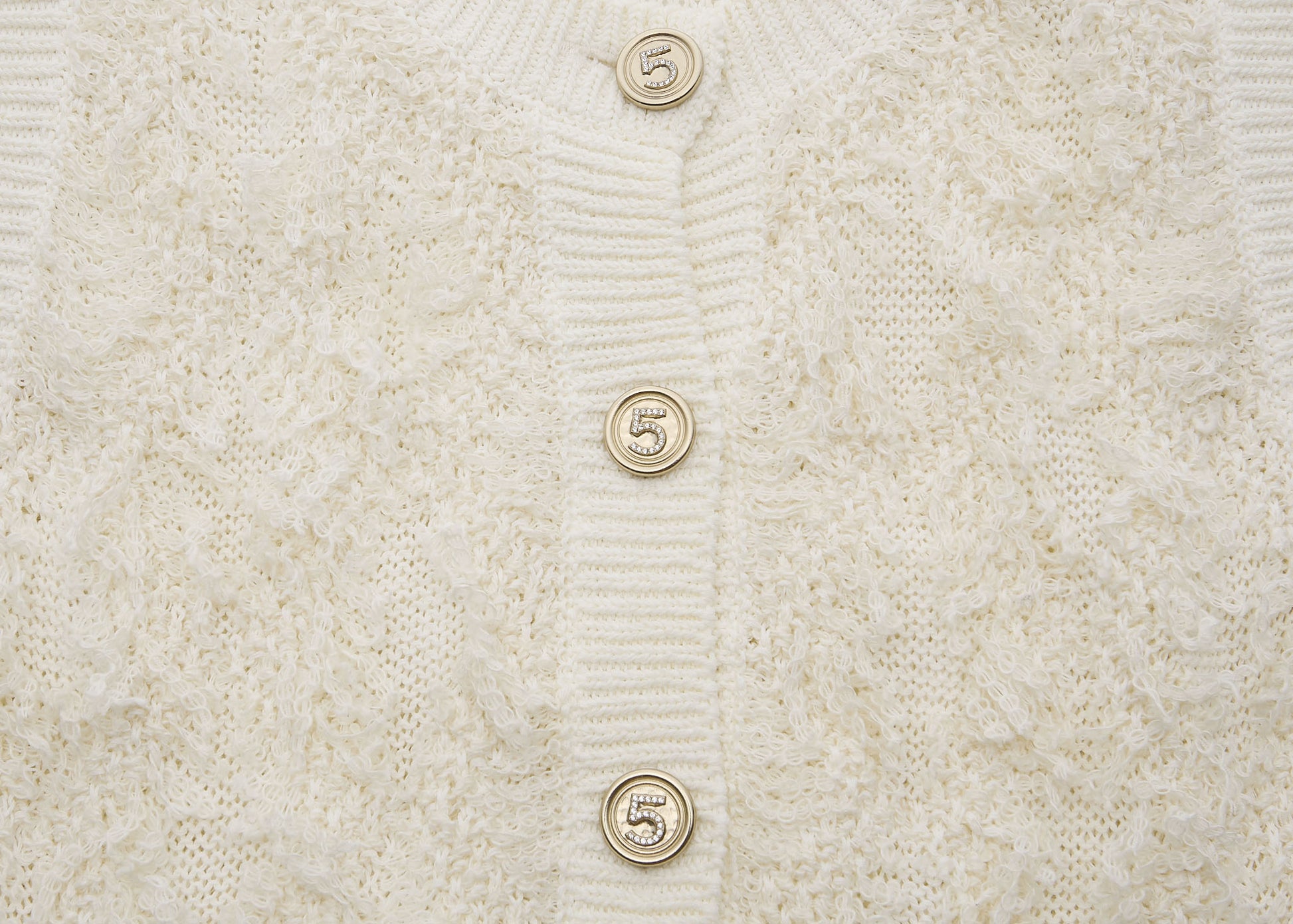 CHANEL Knitted Vest, Camisole, Cotton Blend, Ivory, Gold-Tone Hardware, Pre-Owned - Vintage La Charme