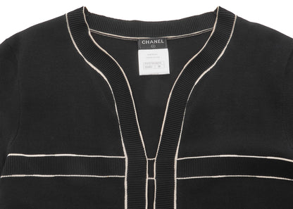 CHANEL One Piece Dress, Short Sleeve, Cotton, Black, Pre-Owned - Vintage La Charme