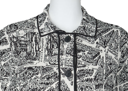 Dior Jacket, Long Sleeve, Cut-and-Sew, Viscose Blend, White, Silver-Tone Hardware, Pre-Owned - Vintage La Charme