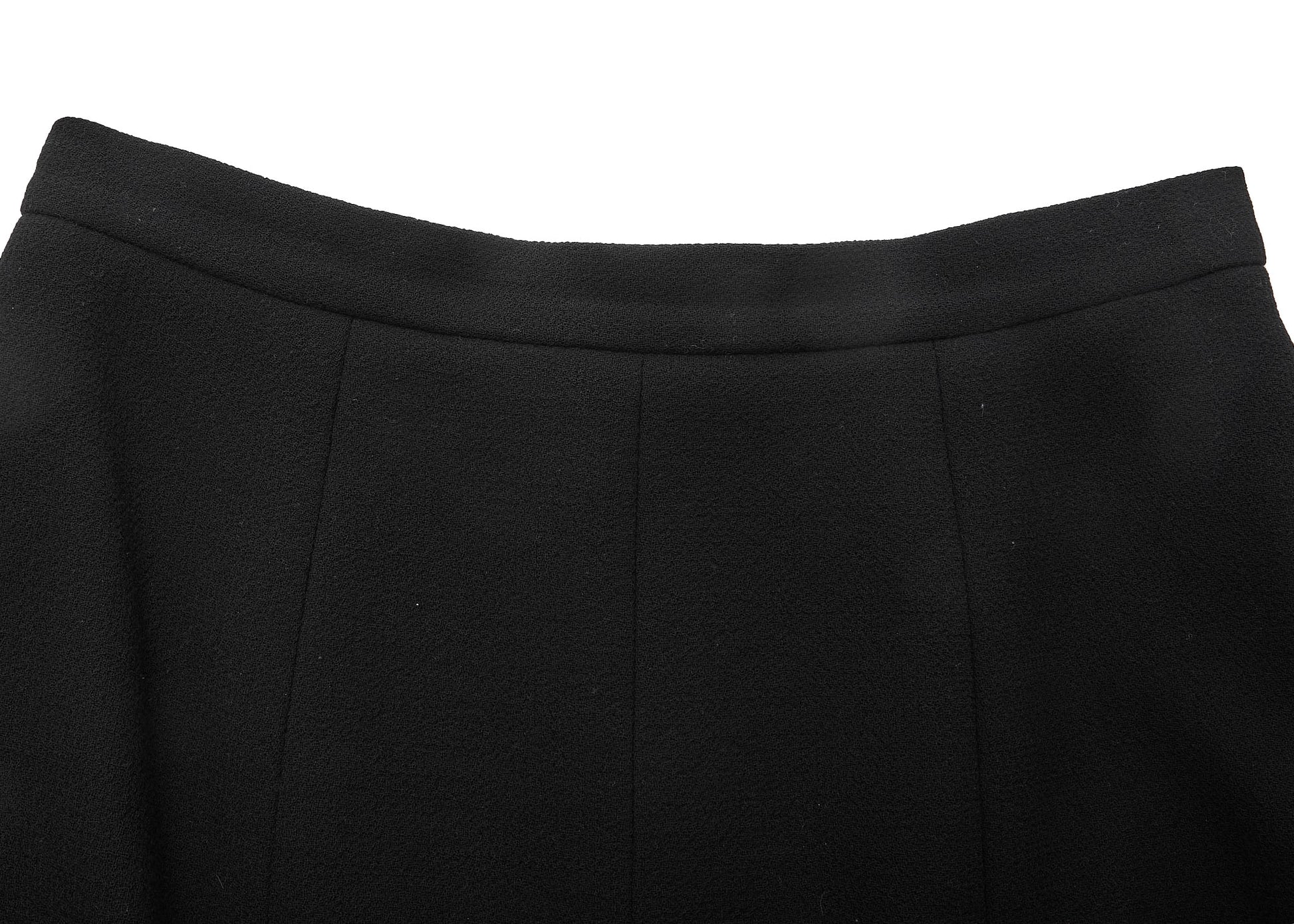 CHANEL Jacket Skirt Set, Coco Button, Wool, Black, Pre-Owned - Vintage La Charme